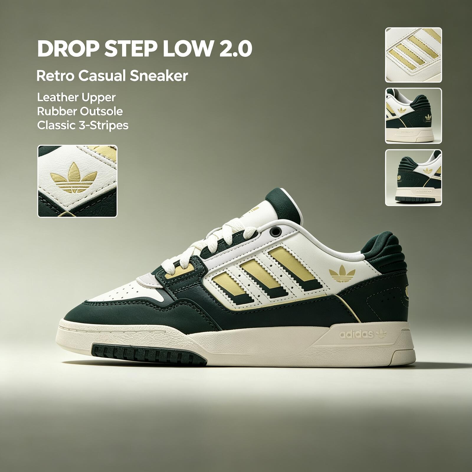 Adidas Shoes Superstar - 아디다스 오리지널스 드롭 스텝 2.0 JQ0105,