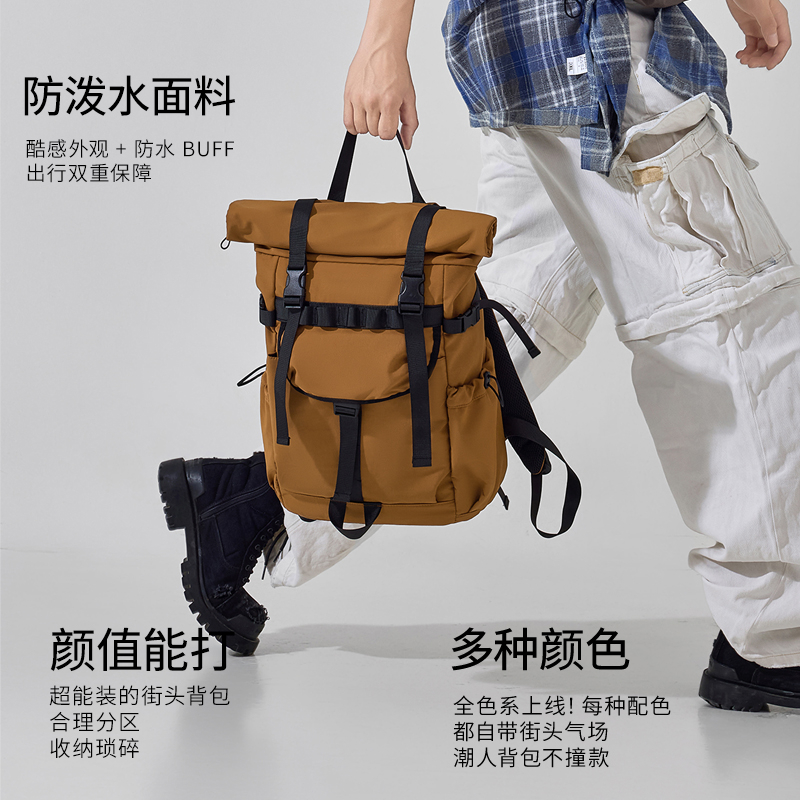 신형 남성용 롤탑 확장형 여행 백팩 노트북 백팩 아웃도 - Hiking Backpack Waterproof 리뷰 및 가격
